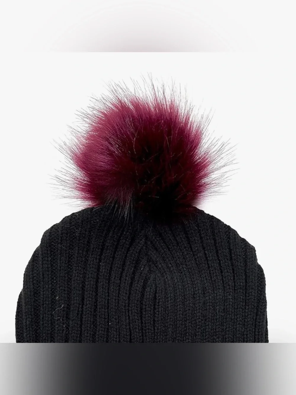 Mini Plum Faux Fur Pom Pom Accent for Crafting, Clothing, Home Decor NWT
